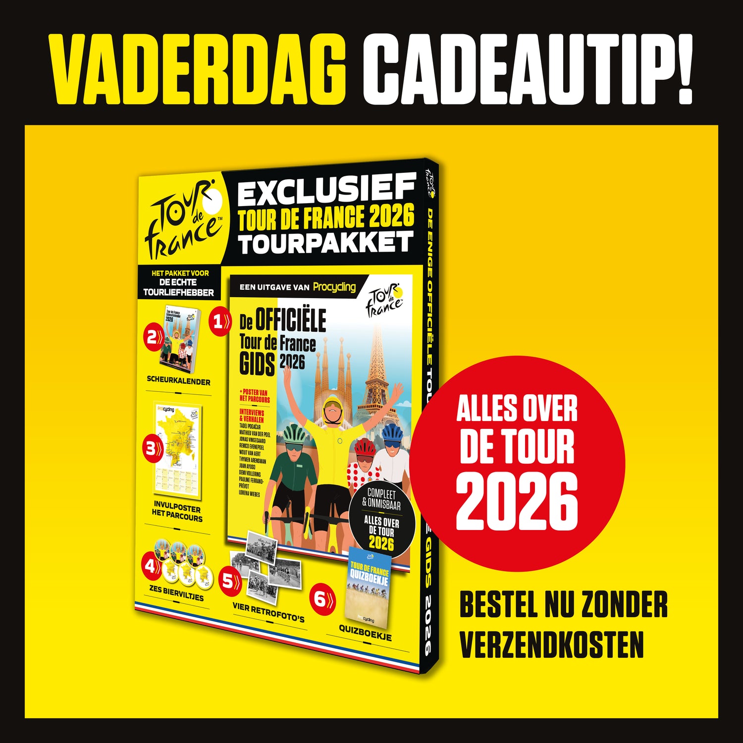 Het officiële Tour de France pakket 2026