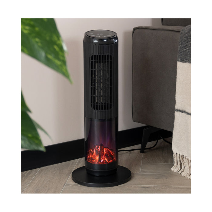 Kolomventilatorkachel Brend met haardvuur effect - LL