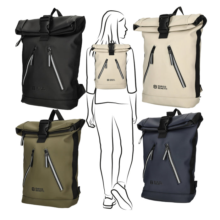 Sporty water-repellent backpack - in 4 colours 