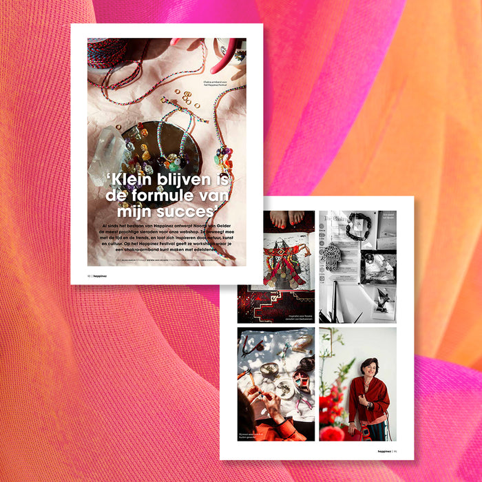 Happinez 6-2025 + bag charm Zwaluw