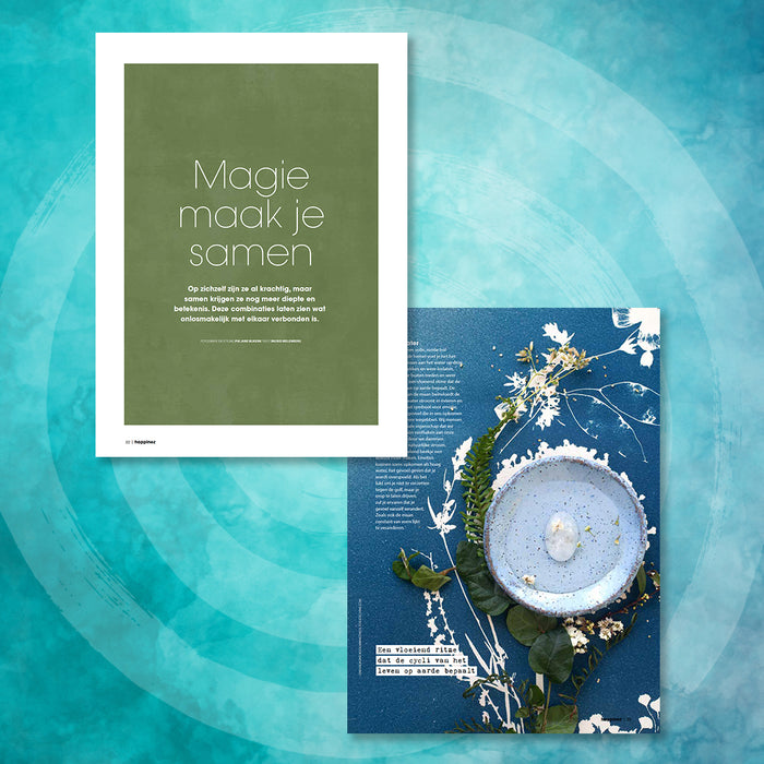 Happinez 8-2025 met dankbaarheidsdagboekje