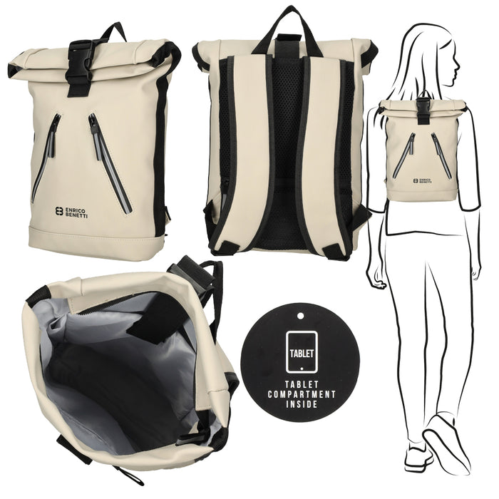 Sporty water-repellent backpack - in 4 colours 