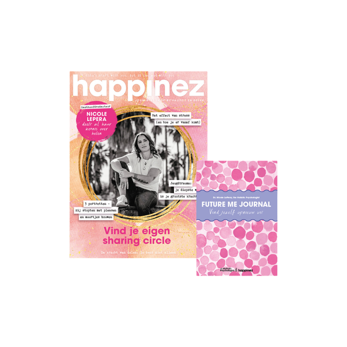 Happinez 7-2026 met Future Me journal