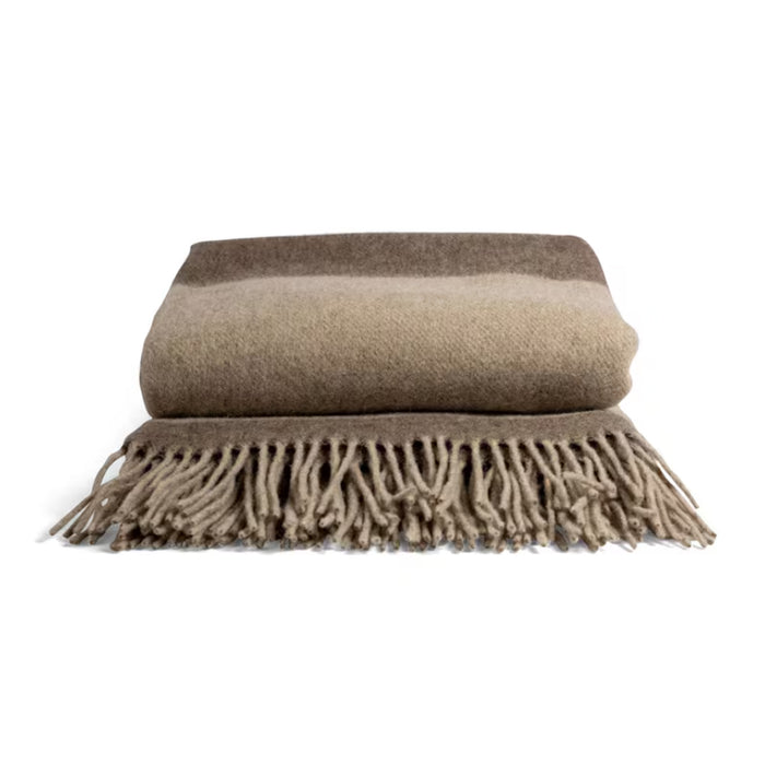 Sagaform merino wollen woondeken Ulle - beige/bruin of grijs/donkergrijs