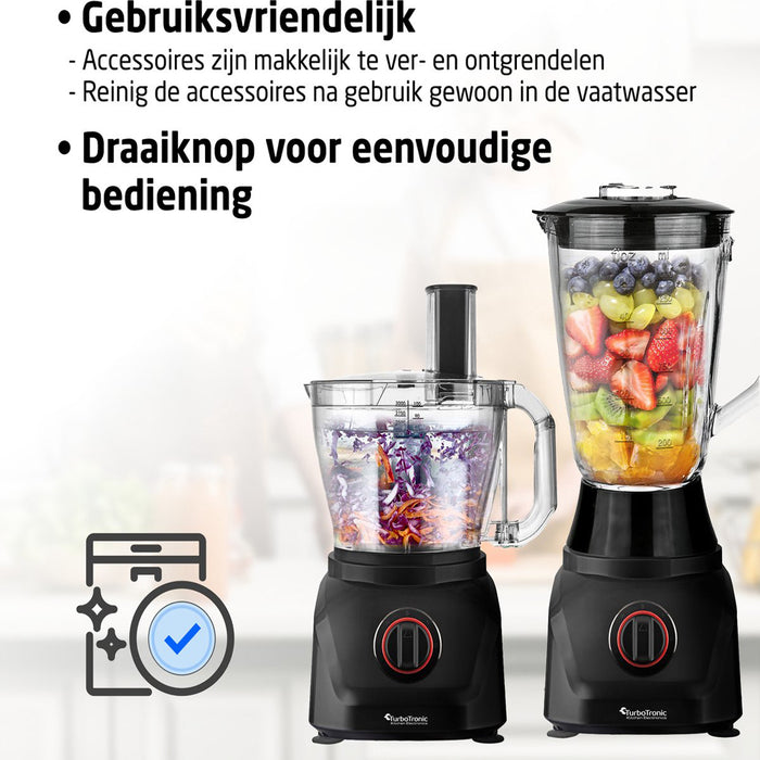 Food processor - 8-in-1 food processor - 3 Liters 