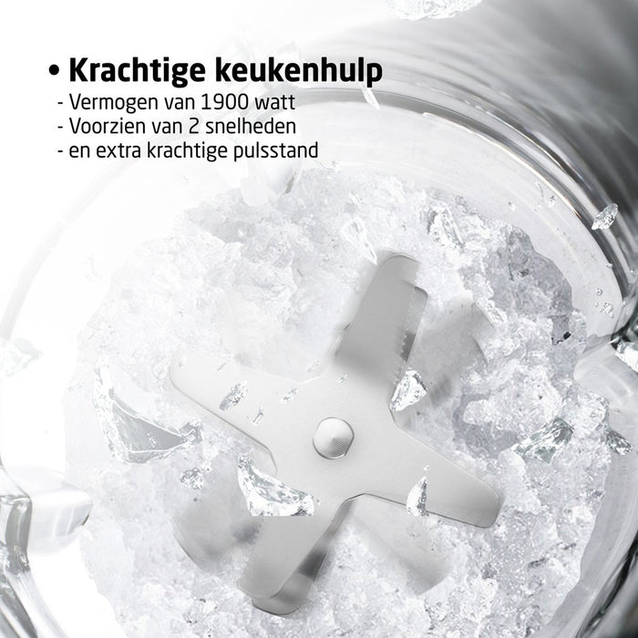 Foodprocessor - 8-in-1 keukenmachine - 3 Liter