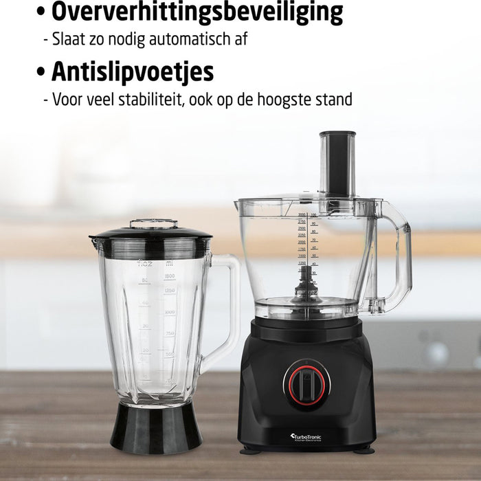 Food processor - 8-in-1 food processor - 3 Liters 