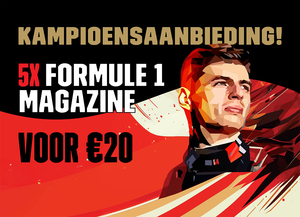 Ontvang 5x FORMULE 1 Magazine voor maar € 20,- (i.p.v. € 29,70)