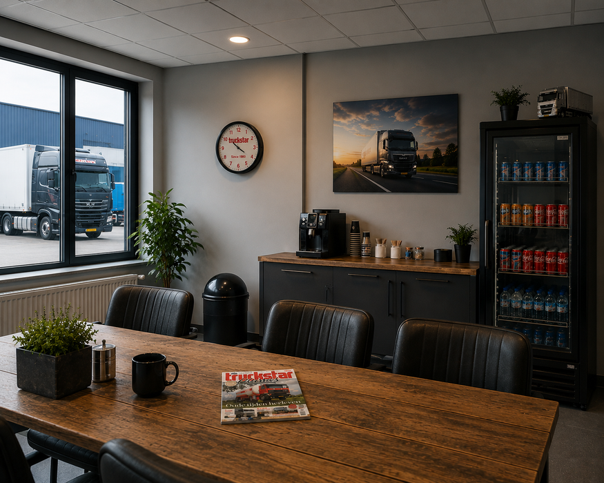 Truckstar wandklok