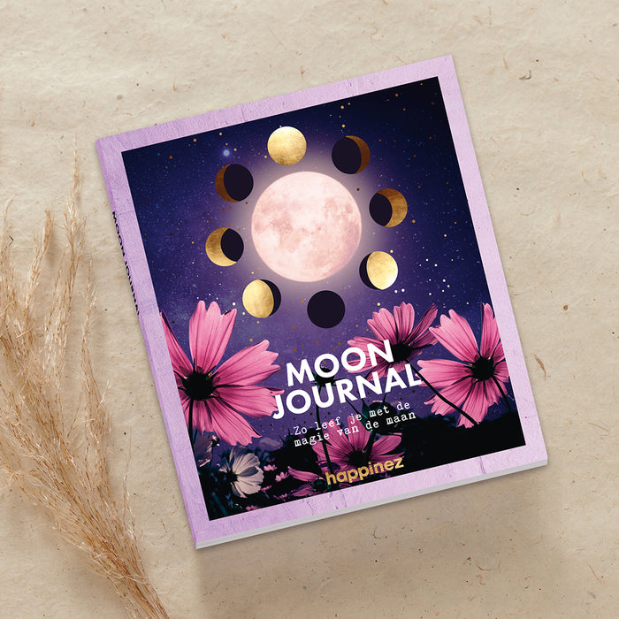 Moon journal with moon phases