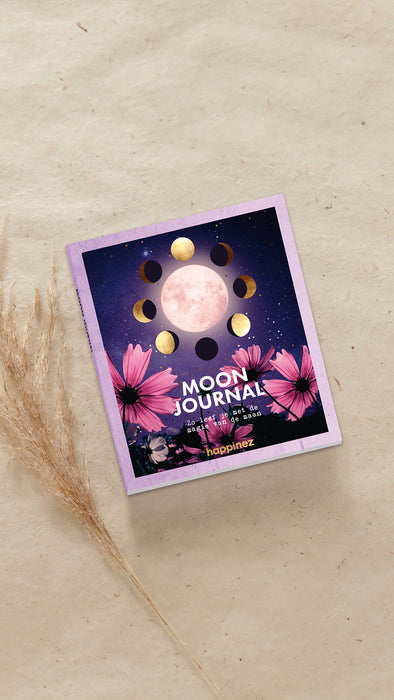 Moon journal with moon phases