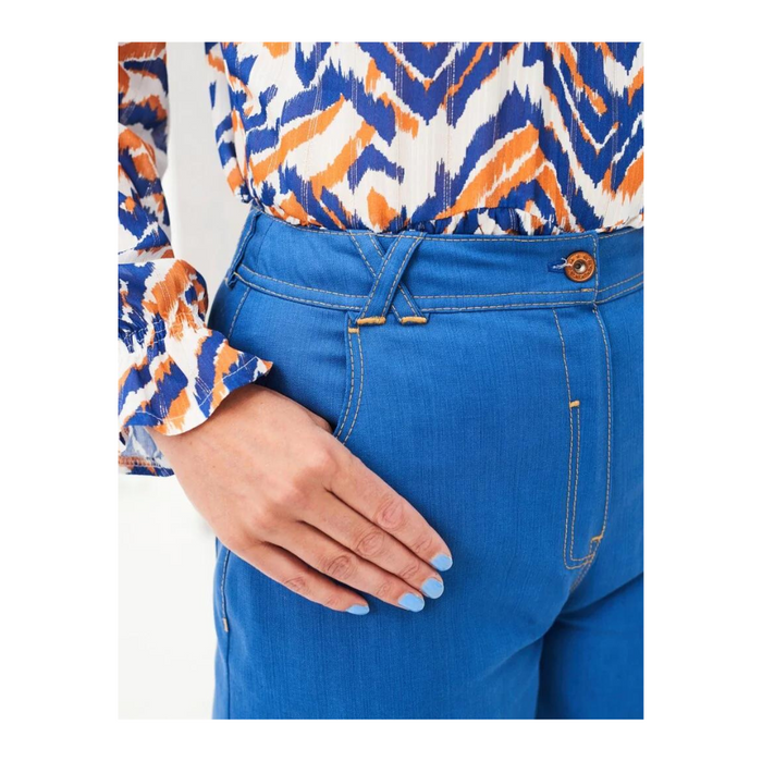 Naaicursus five pocket-broek – palazzo jeans