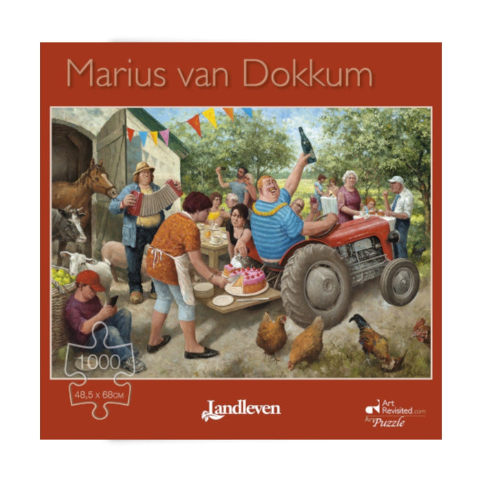 Marius van Dokkum puzzel Landleven Tuinfeest